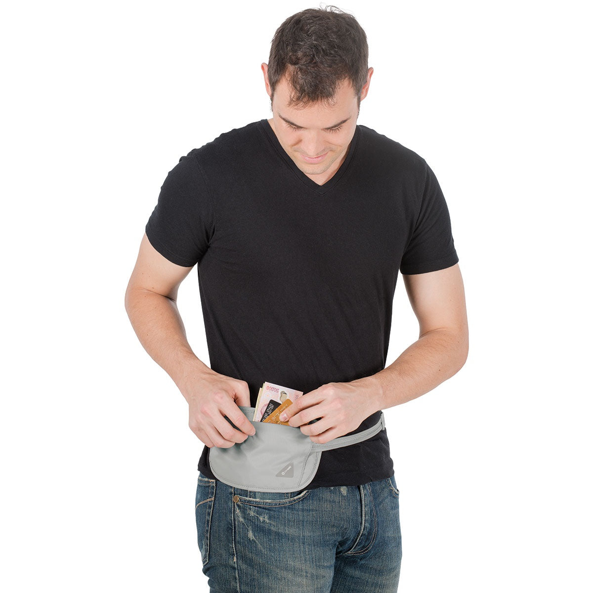 Pacsafe Coversafe X100 Waist Wallet Neutral Gray