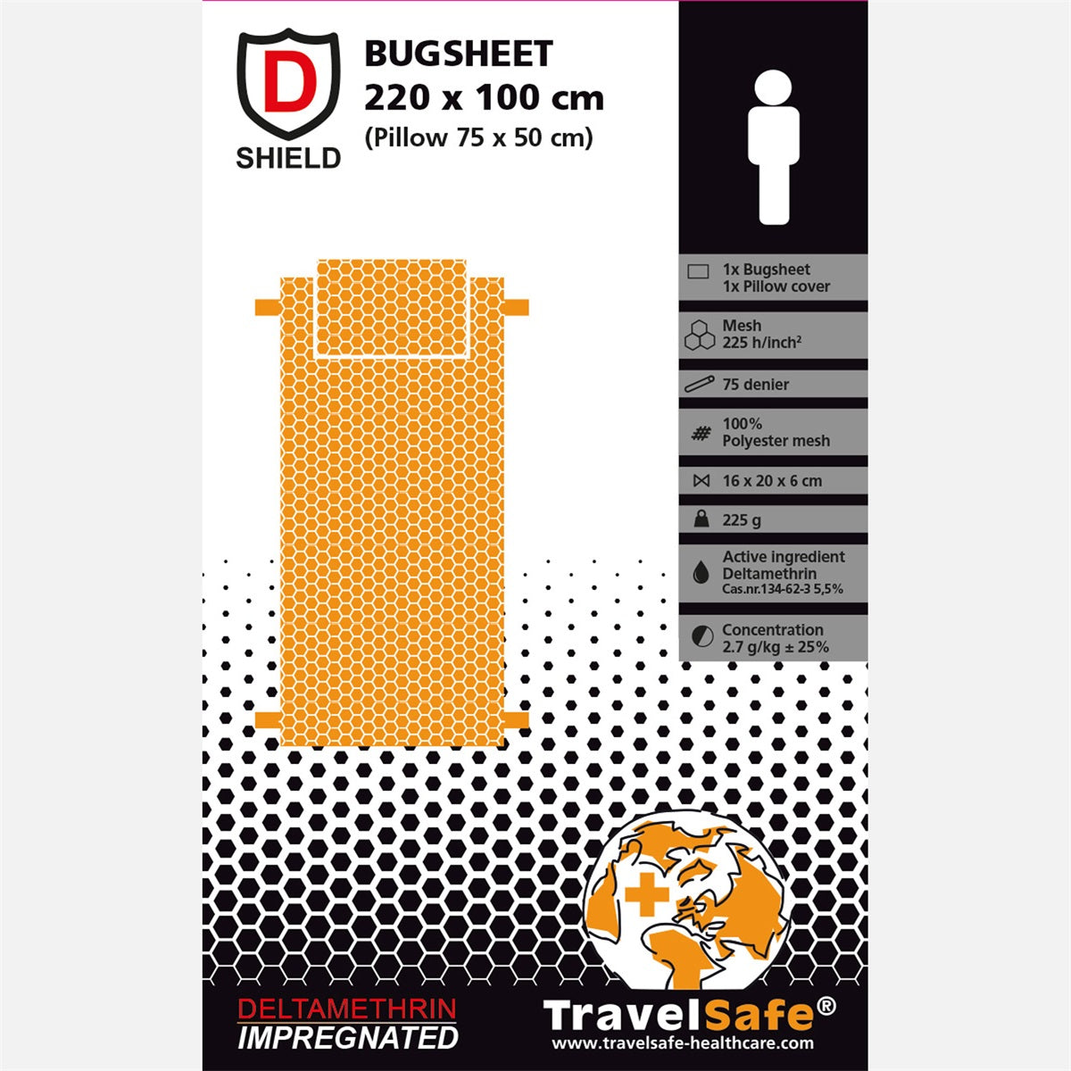 Travelsafe Reise Bettwanzenlaken 1 Pers. (inkl. Kissenbezug)
