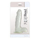 Dildo Realistic Veining Suction Cup 19 Cm Transparent