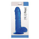 Dildo Realistic With Suction Cup 25.5 Cm Blue