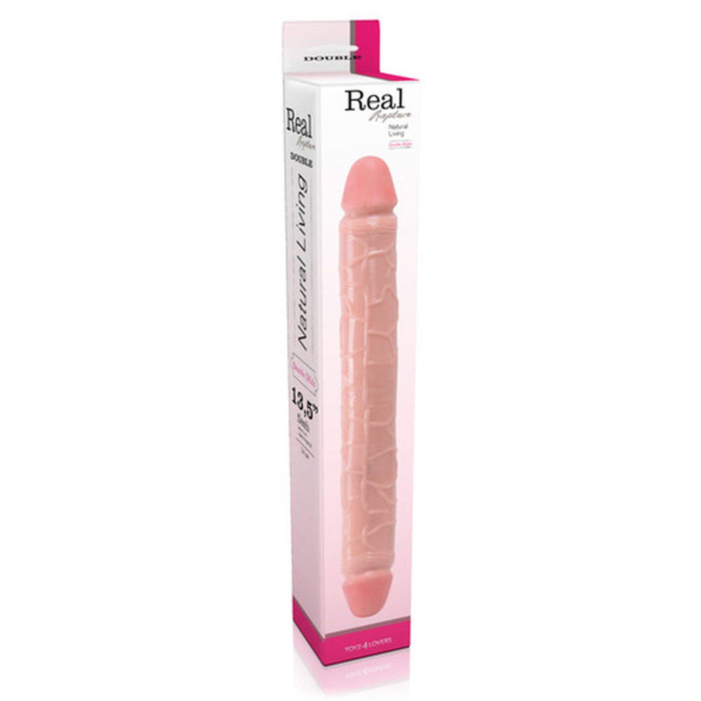 Doppio Real Rapture Double Realistic Ribbed Dildo Flexible