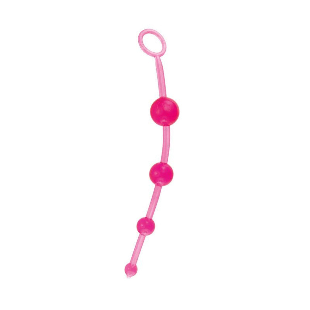 Timeless Jelly Anal Beads Pink 4 Pieces