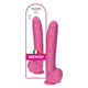 Dildo With Stable Hanger Pvc Free Waterproof 40 Cm Pink
