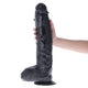 Extreme Dildo Realistic Strong Suction Cup 43 Cm Black