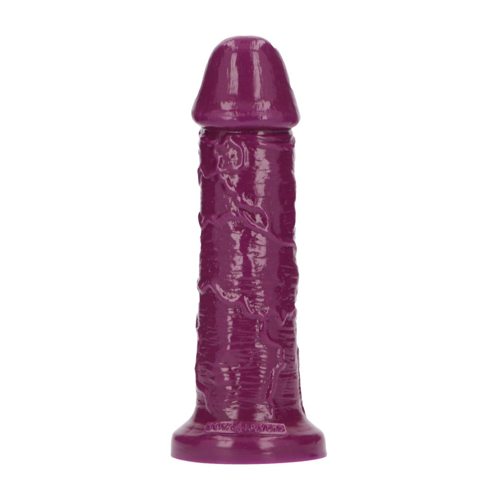 Dildo Aromatic Blackberry Scent Stable Pelvic Suction Cup 25 Cm Black