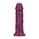 Dildo Aromatic Blackberry Scent Stable Pelvic Suction Cup 25 Cm Black