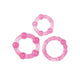 Penis Ring Set Flexible 1.8-3.6 Cm Pink