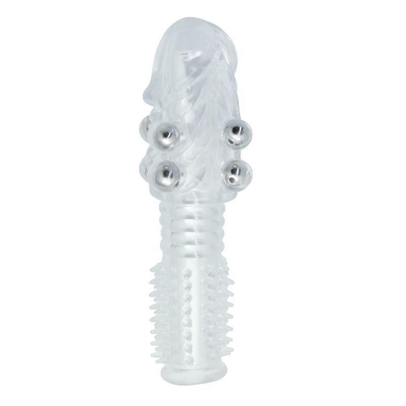 Sex Toy Penis Sleeve With Cockring Drop Pattern Wearable
