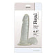 Jelly Dildo Realistic Veined Suction Cup 16.5 Cm Transparent