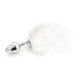 Anal Plug With Soft Tail White Small