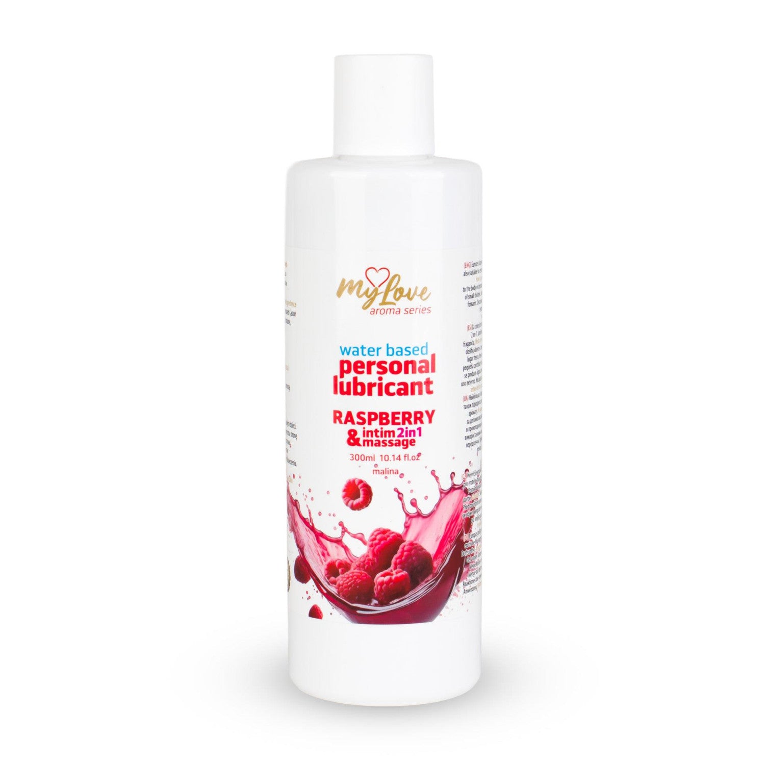 Mylove Intimate Gel And Massage Oil 2in1 Raspberry 300ml