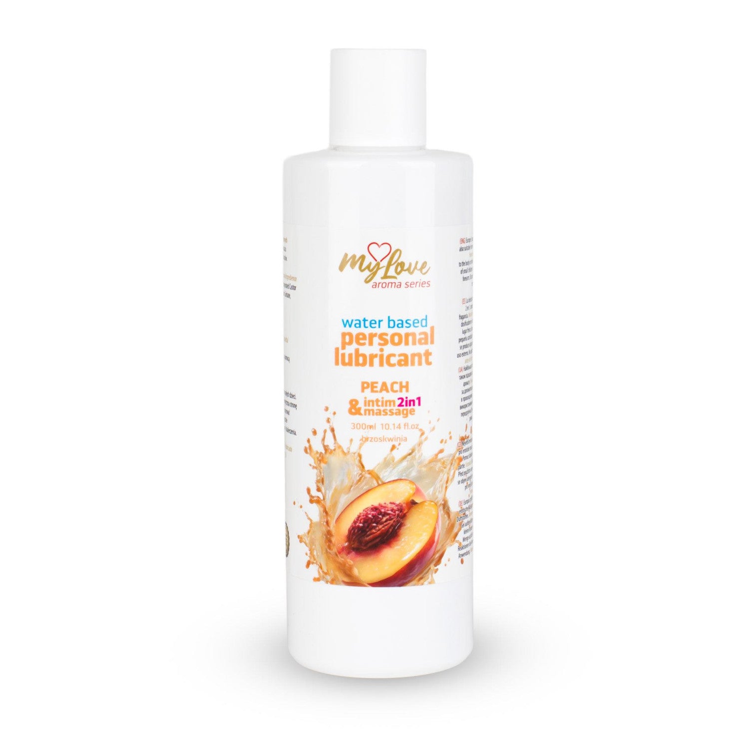 Mylove Intimate Gel And Massage Oil 2in1 Peach 300ml