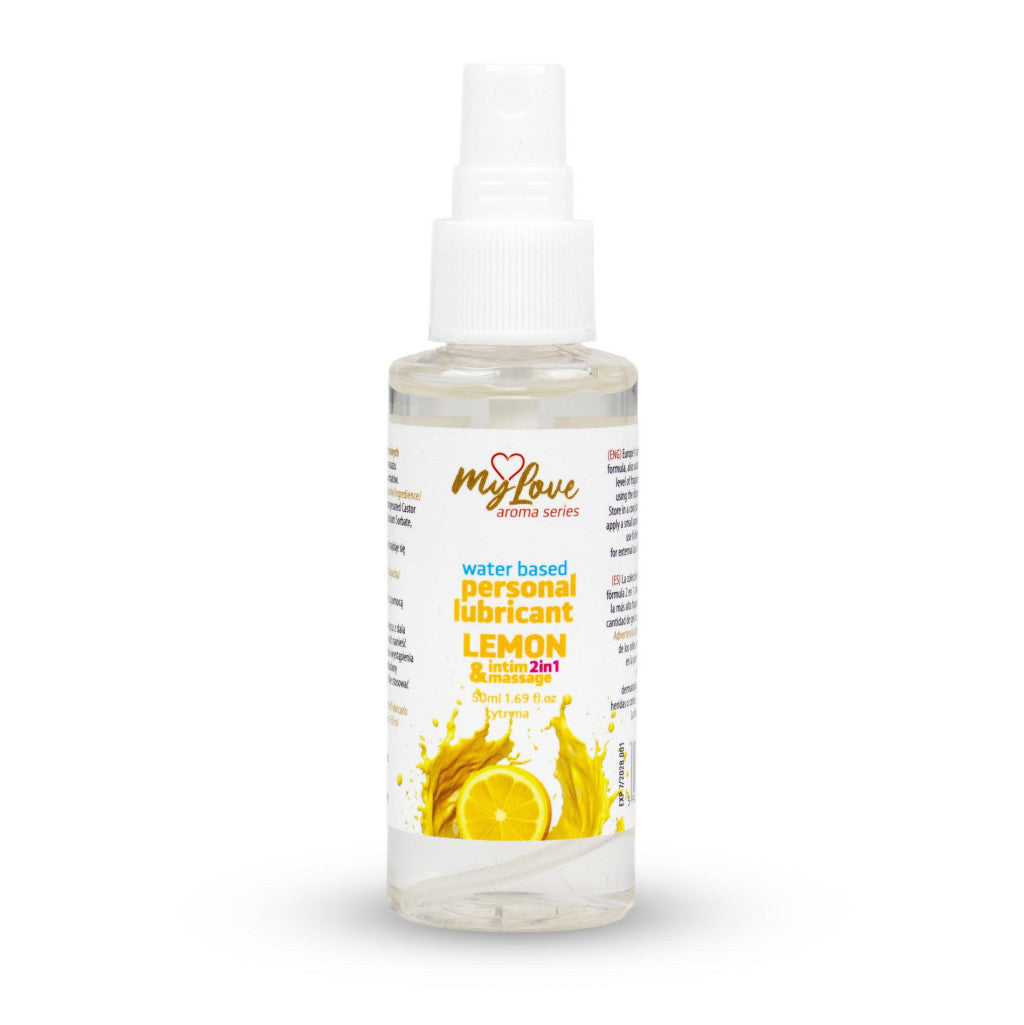 Mylove Intimate Gel And Massage Oil 2 In 1 With Fresh Lemon Scent 50 Ml
