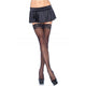 Leg Avenue – Black Tights With Lace Trim