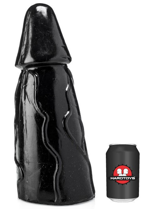 Hardtoys Dildo Wide Textured 40 Cm Black