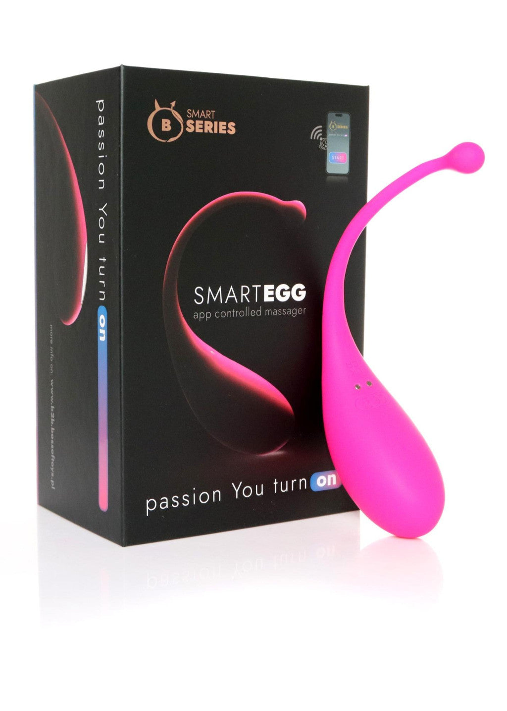 B Series Vibrating Egg App Control 9 Modes Black