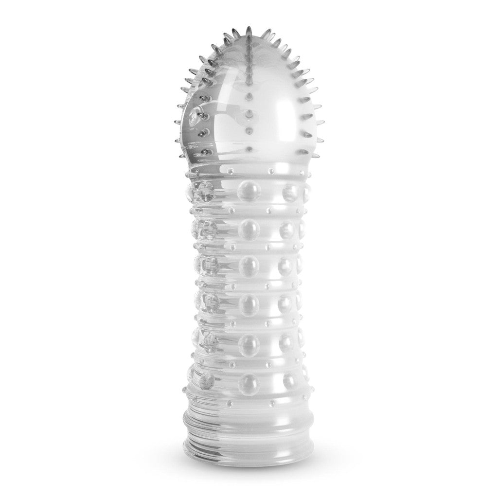 Crushious Penis Sleeve Thickening Textured 15.5 Cm Black