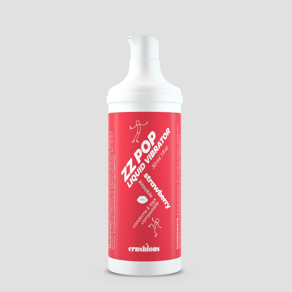 Crushious Zz Pop Liquid Vibrator Strawberry Flavor 30 Ml