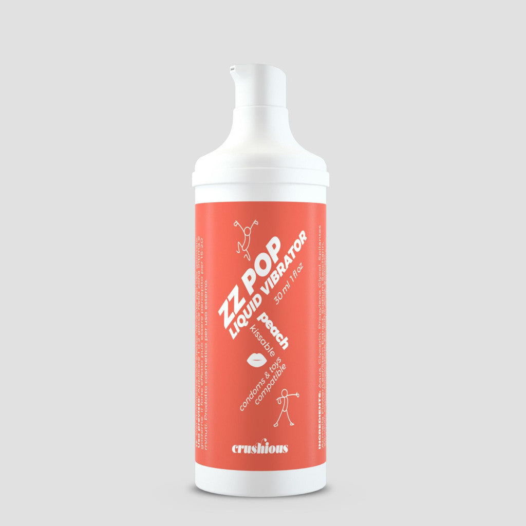 Crushious Zz Pop Liquid Vibrator With Peach Scent 30 Ml