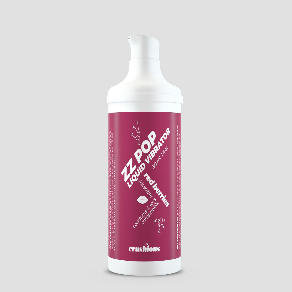 Crushious Zz Pop Liquid Vibrator 30ml Red Berry Aroma