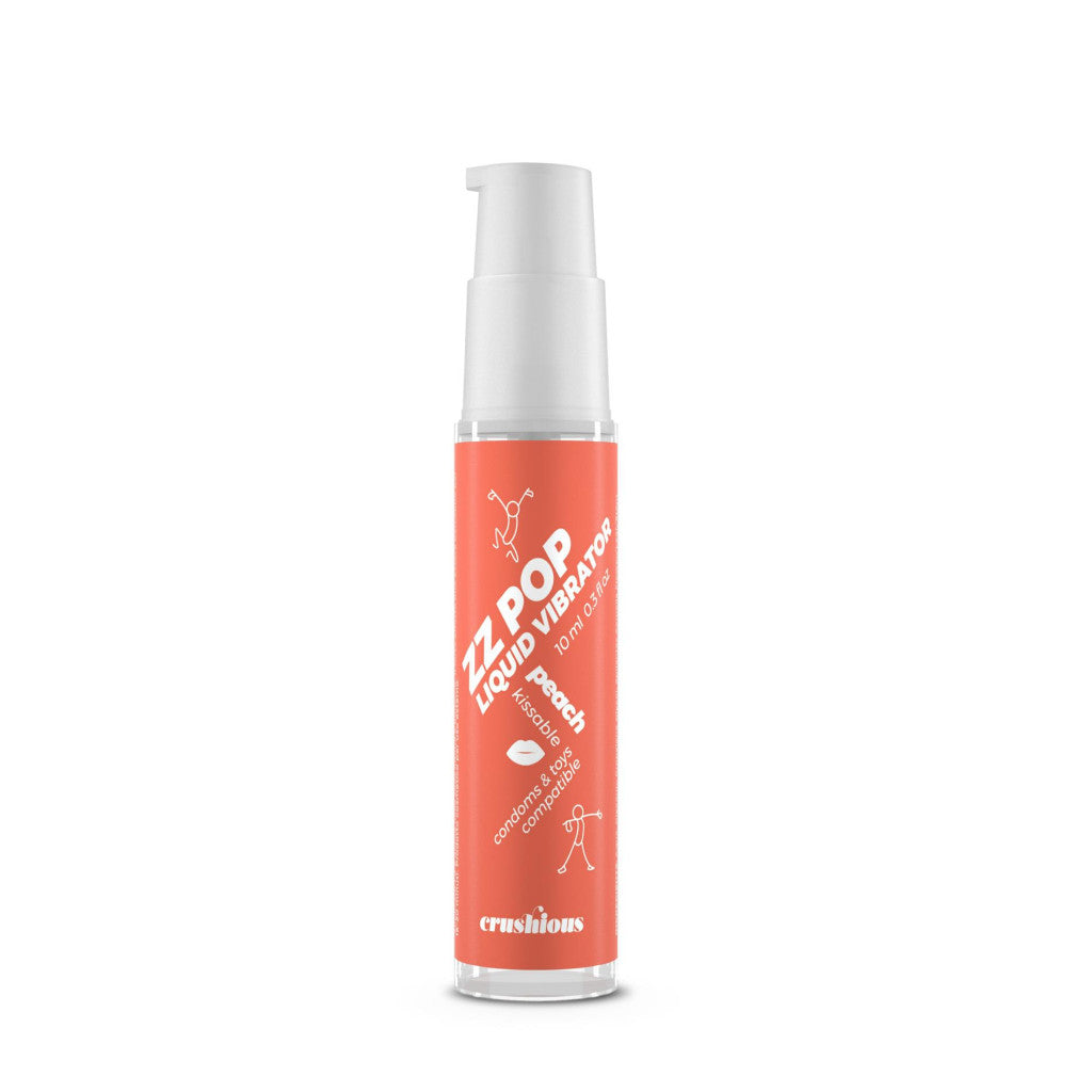 Crushious Zz Pop Liquid Vibrator With Peach Scent 10 Ml