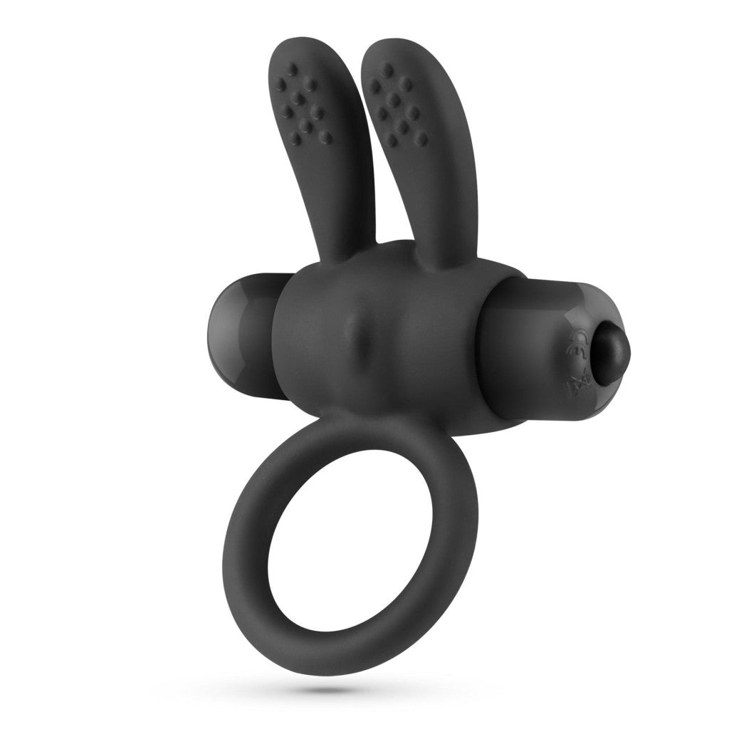 Crushious Penis Ring Vibrating 10 Modes 7.6 Cm Black