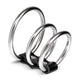 Crushious Penis Ring Tight Grip Heat Effect 3.8-5 Cm Metal Set