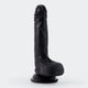Crushious Dildo Strong Suction Cup Ultra-flexible 19 Cm Black