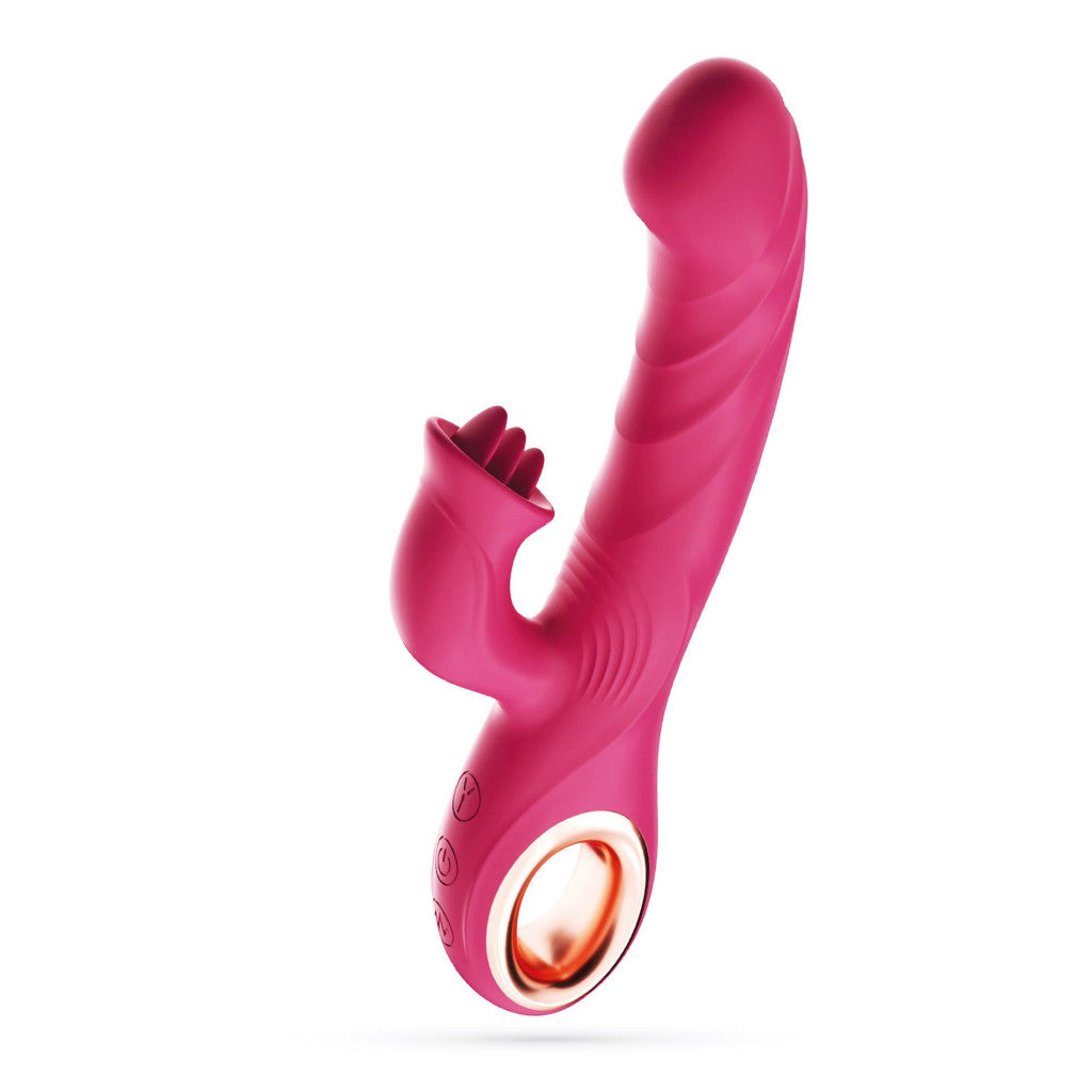 Crushious Vibrator 10 Vibration Modes 10 Pulsations 22.5 Cm Black