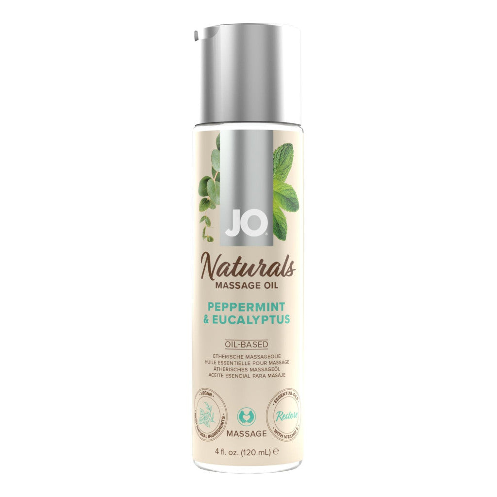System Jo Naturals Massage Oil Peppermint And Eucalyptus 120 Ml