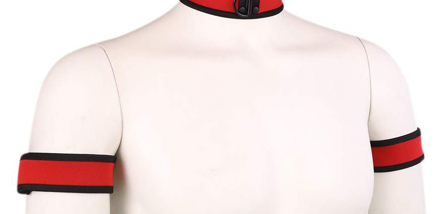 Puppy Neoprene Bracelets – Stylish Red Accessories