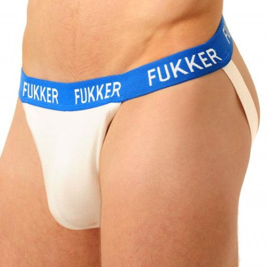 Fukker Jockstrap – Stylish White-blue Men's Underwear