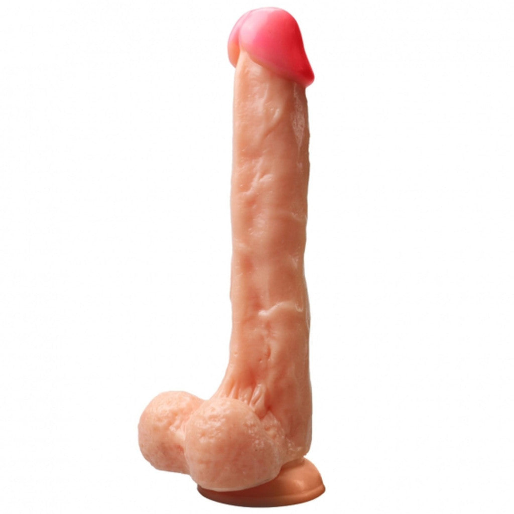 Rocket John Dildo Rotating Function 25.5 Cm Flesh Color