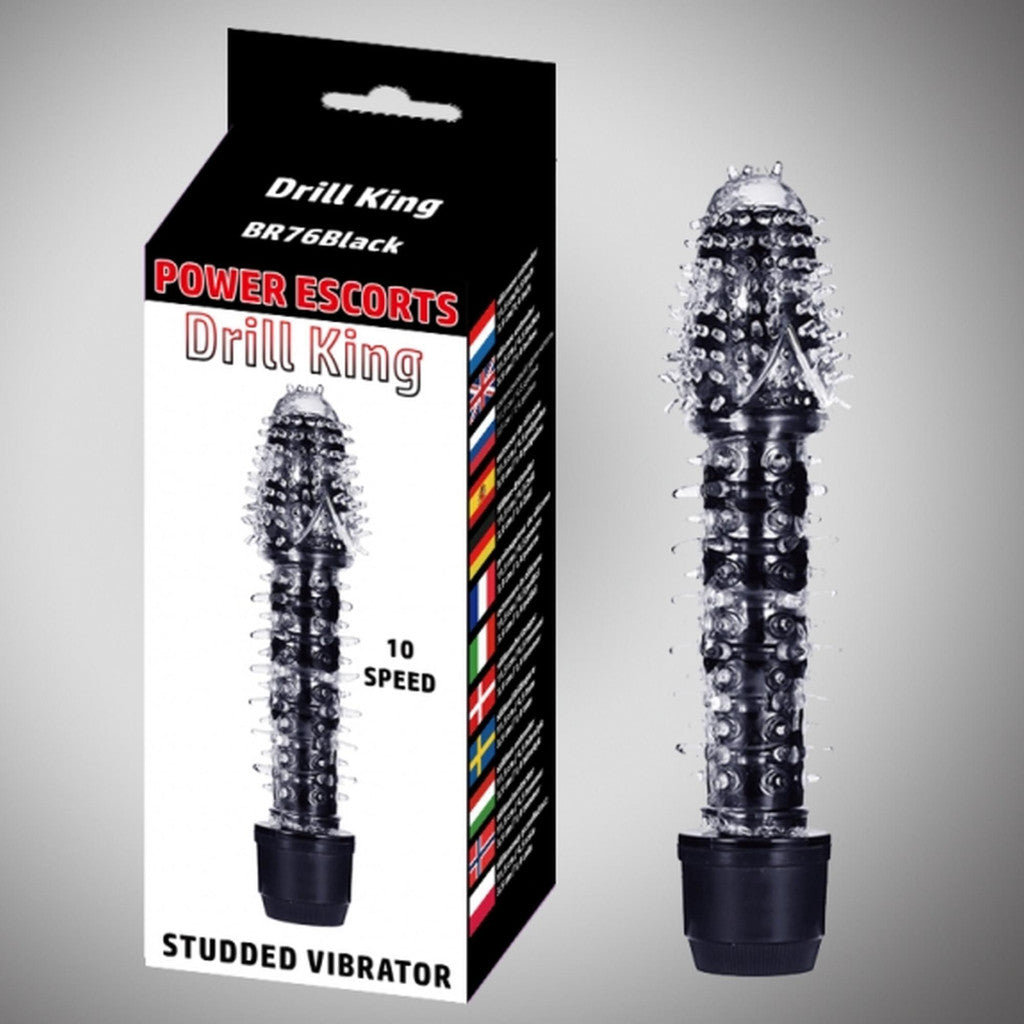 Stud Penis Ring Adjustable Black
