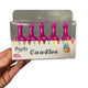 Party Pink Candle Set 5 Pieces
