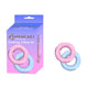 Lovesecret Penis Ring Two-piece Soft Pink-blue 3.5 Cm