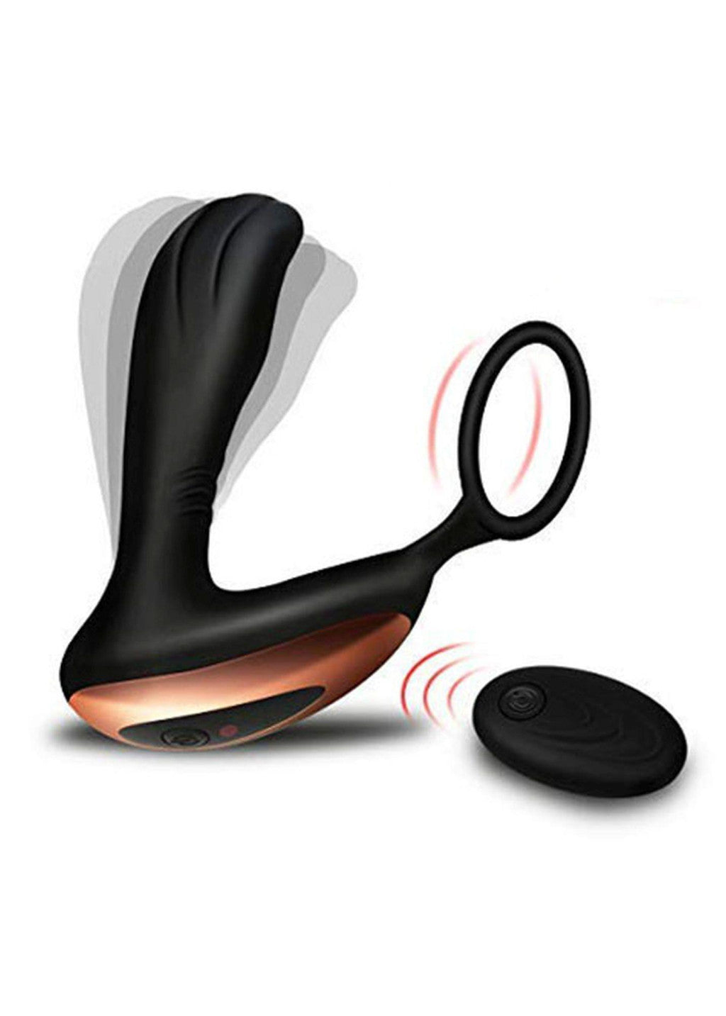Prostate Massager With Remote Control 10 Modes Usb Charging Black