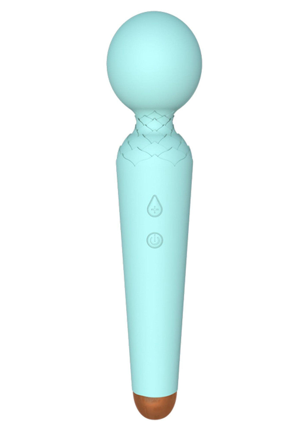 Charged Power Wand Massager 10 Vibration Modes Waterproof Blue Usb