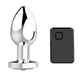 Stymulator Usb Rechargeable Anal Dildo Silver 10 Functions