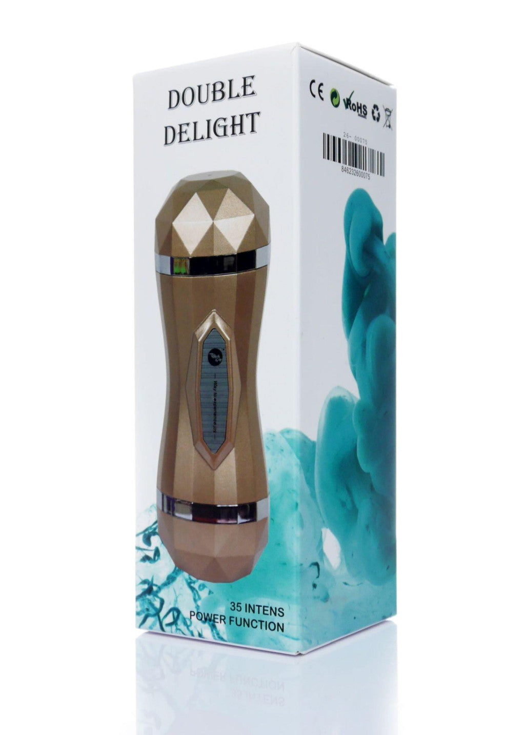 Double Delight Masturbator With Usb Connection And 35 Functions