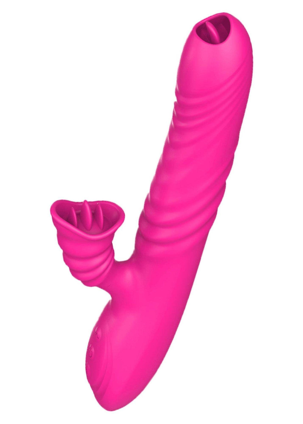 Vibrator Angelia Vibrating Thrusting Heatable Usb Pink