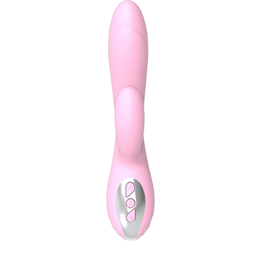 Vibrator Double Vibration 10 Modes Usb Charging Waterproof Pink