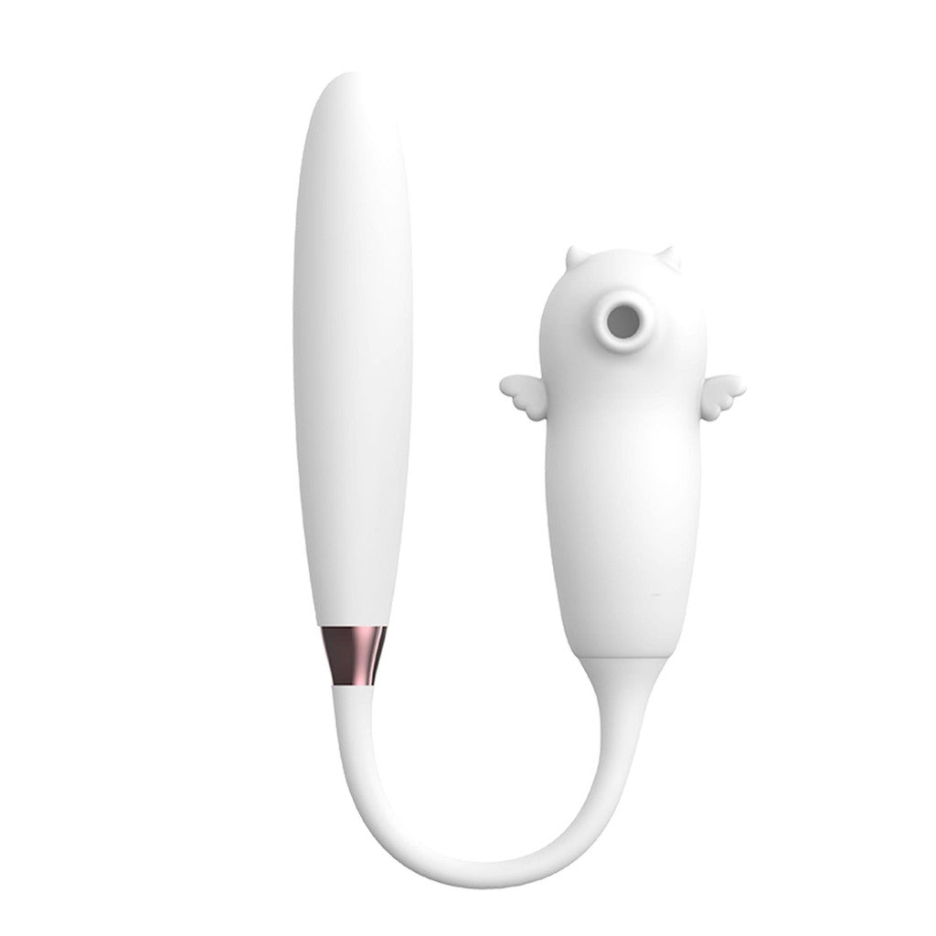 Viola Vibrator Thruster Heatable Usb Charging White