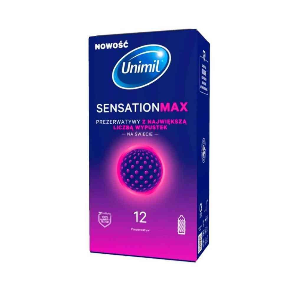 Unimil Sensation Max Condoms 12 Pieces