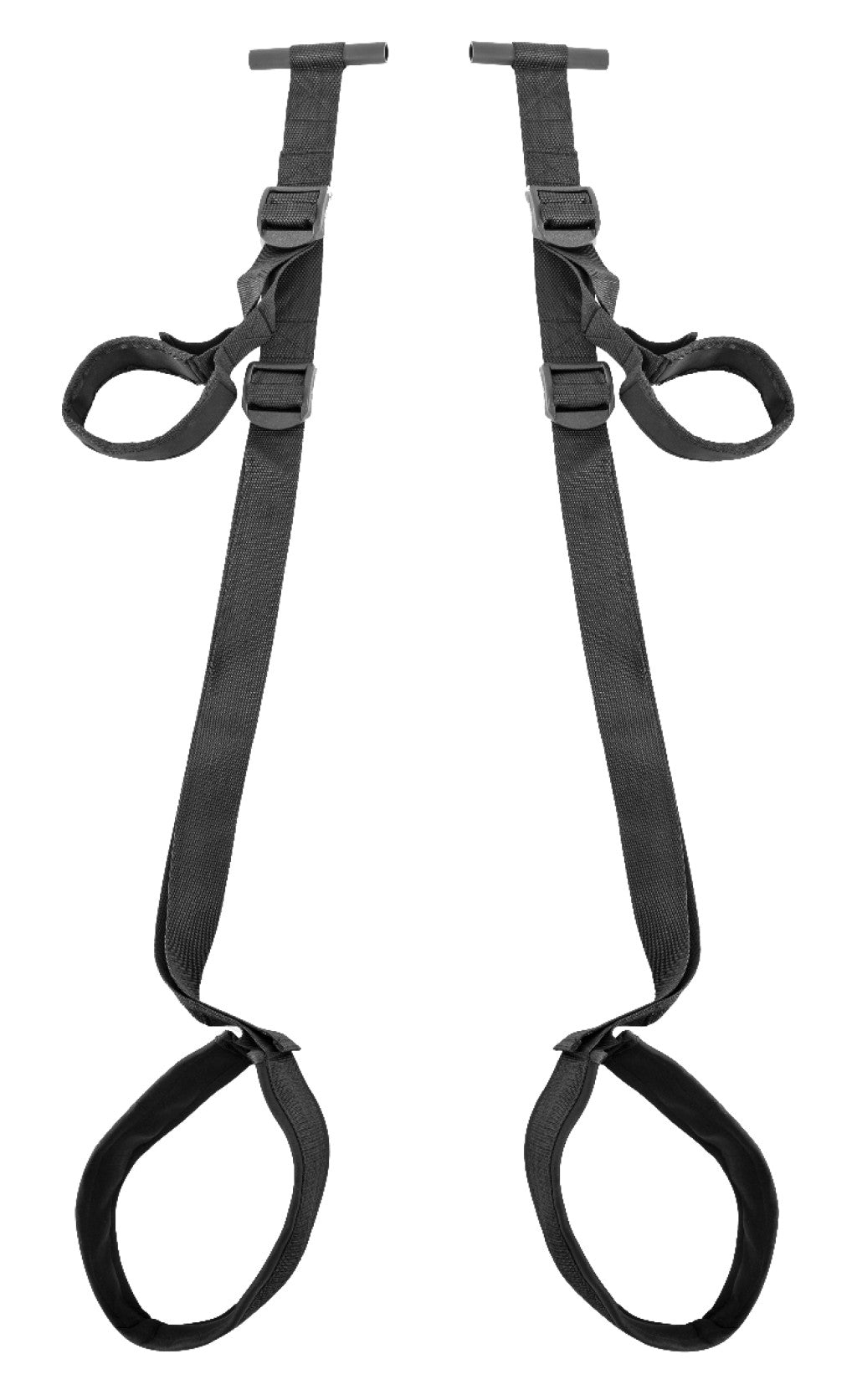 Ouch Door Binding Adjustable Length Padded Thigh Openings Hinged Black