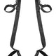 Ouch Door Binding Adjustable Length Padded Thigh Openings Hinged Black