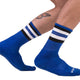 Half Fetis Stripes – Blue-black-white Socks For The Senses