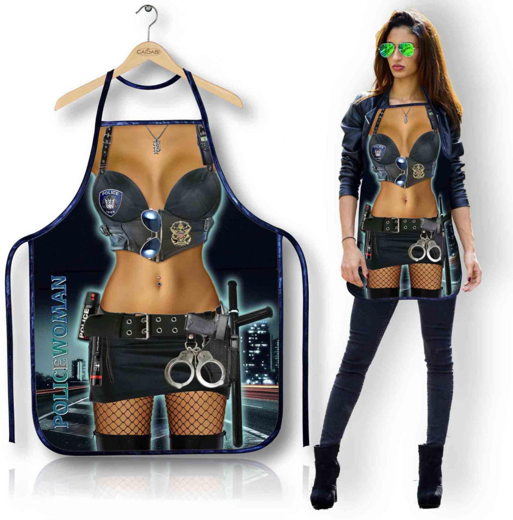 Fartuszek 147pw Cape With Police Woman Pattern
