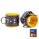 Padded Leather Cuffs - Black-yellow Premium Comfort