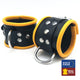 Leather Handcuffs – Premium Black And Yellow Design